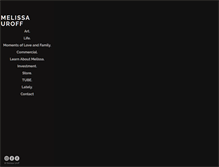 Tablet Screenshot of melissauroff.com